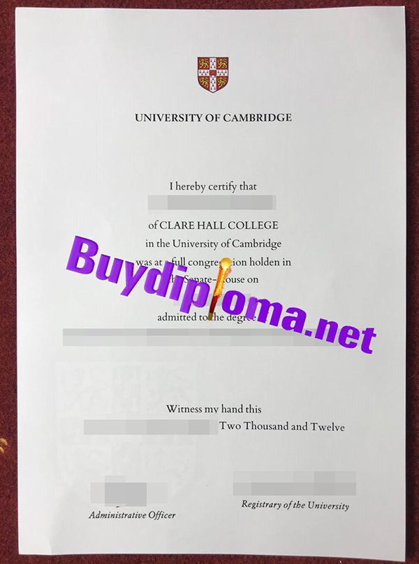 University of Cambridge degree